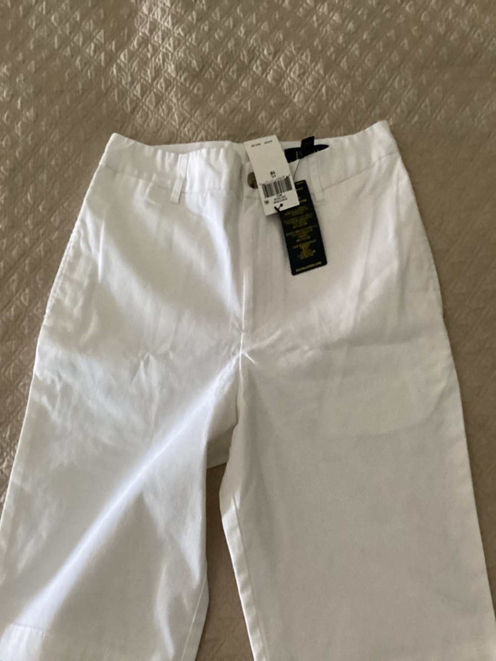 Polo Ralph Lauren new with tags boys size light off white size 16 chino shorts